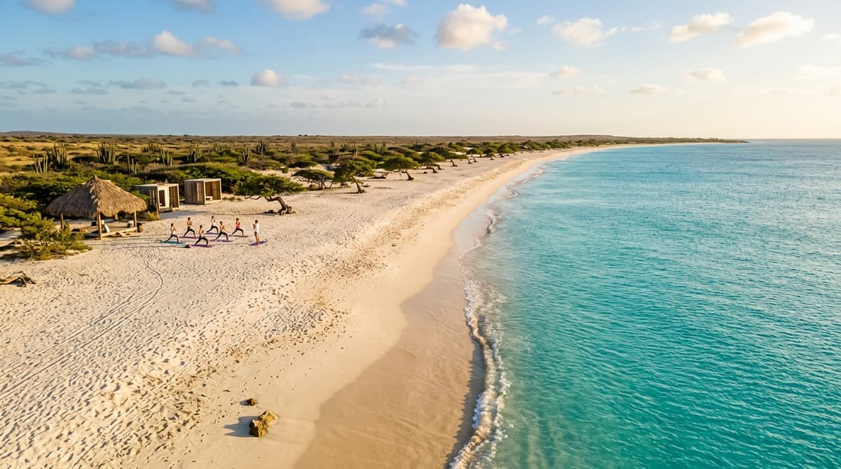 Manchebo Beach beach in Aruba. romantic