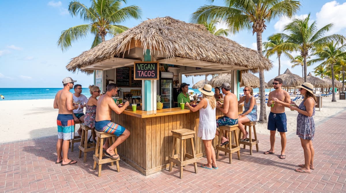 Eduardo's Beach Shack in Palm Beach (Playa Linda boardwalk), Aruba