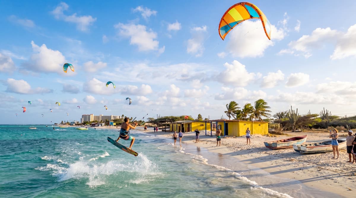 Kiteboarding at Fisherman's Huts