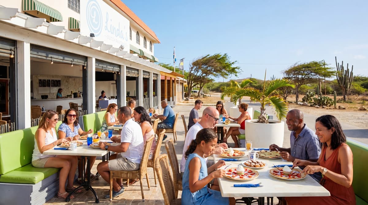 Linda's Dutch Pancakes in Palm Beach, Aruba